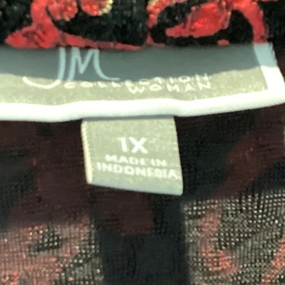 JM Collection woman’s top. Size 1x. - Picture 5 of 9